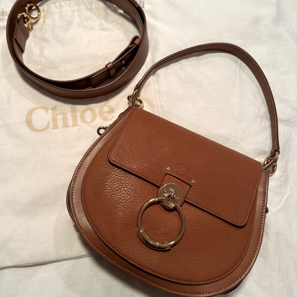 ⭐️AUTHENTIC Chloe Large Tess Calfskin Leather Bag